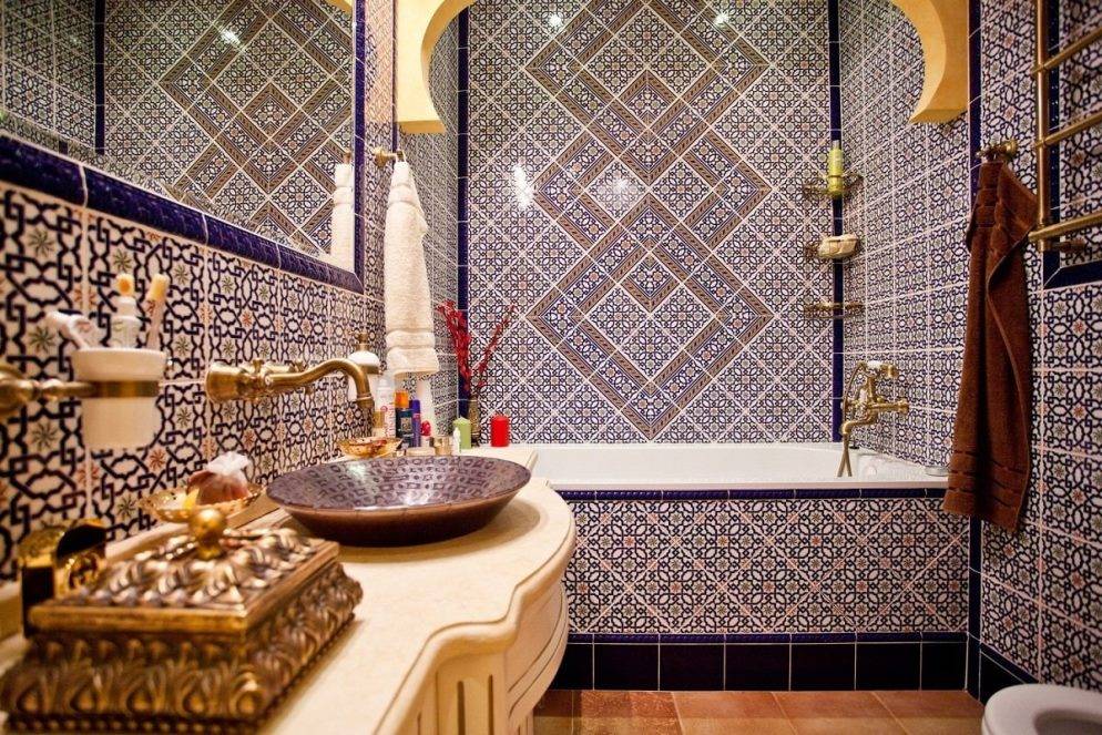 Ванная в восточном стиле: фото дизайна арабского, турецкого, египетского интерьера