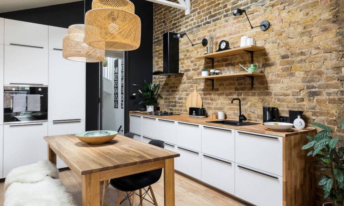 Кухня в стиле лофт - 105 фото идей дизайна интерьера