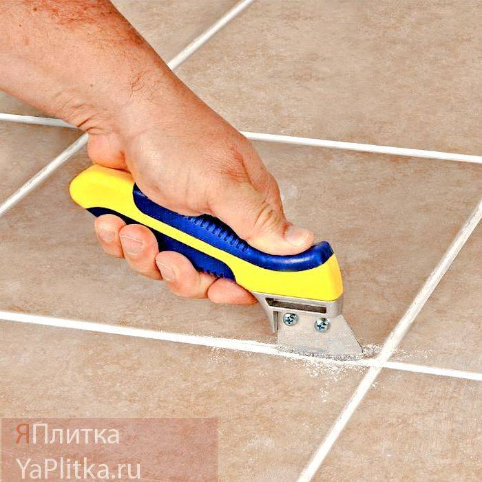 Как очистить швы между плиткой на полу и чем отмыть от грязи