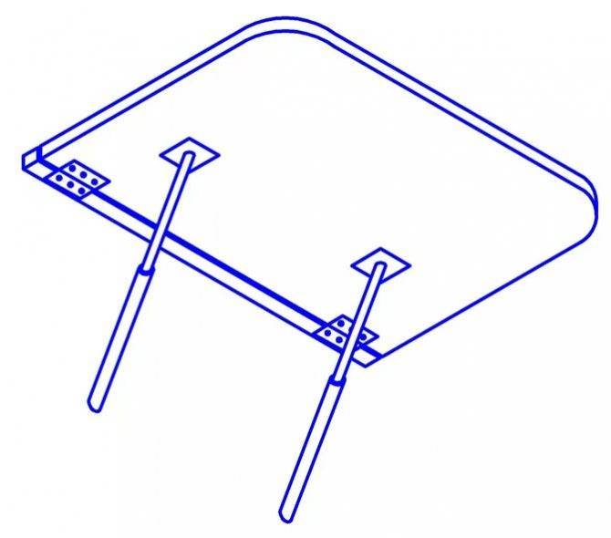 Самостоятельное изготовление откидного столика для лоджии или балкона