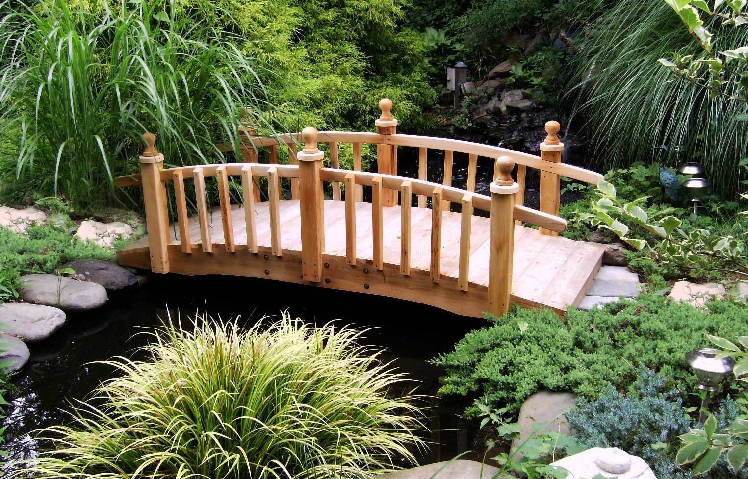 Декоративные садовые мостики для дачи и пруда своими руками