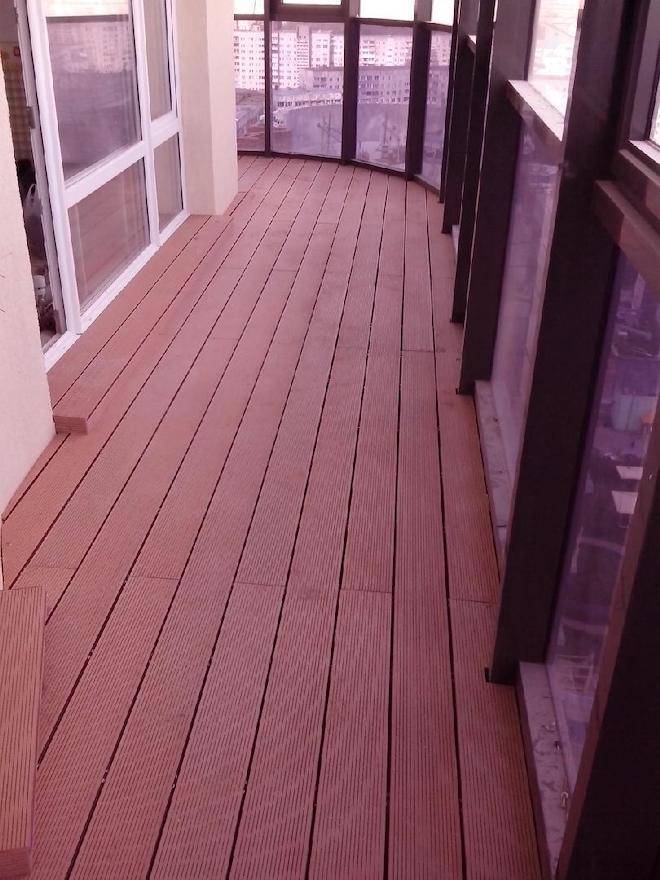 Укладка террасной доски на балконе - построй