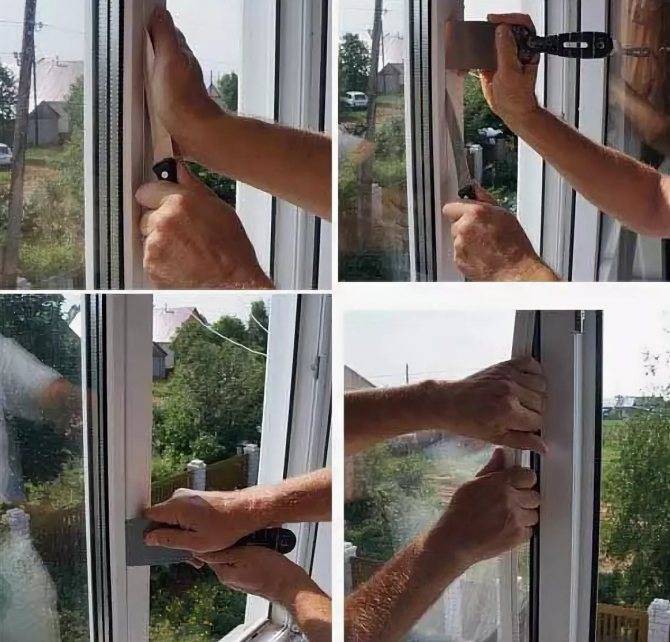 Как снять стеклопакет с пластикового окна