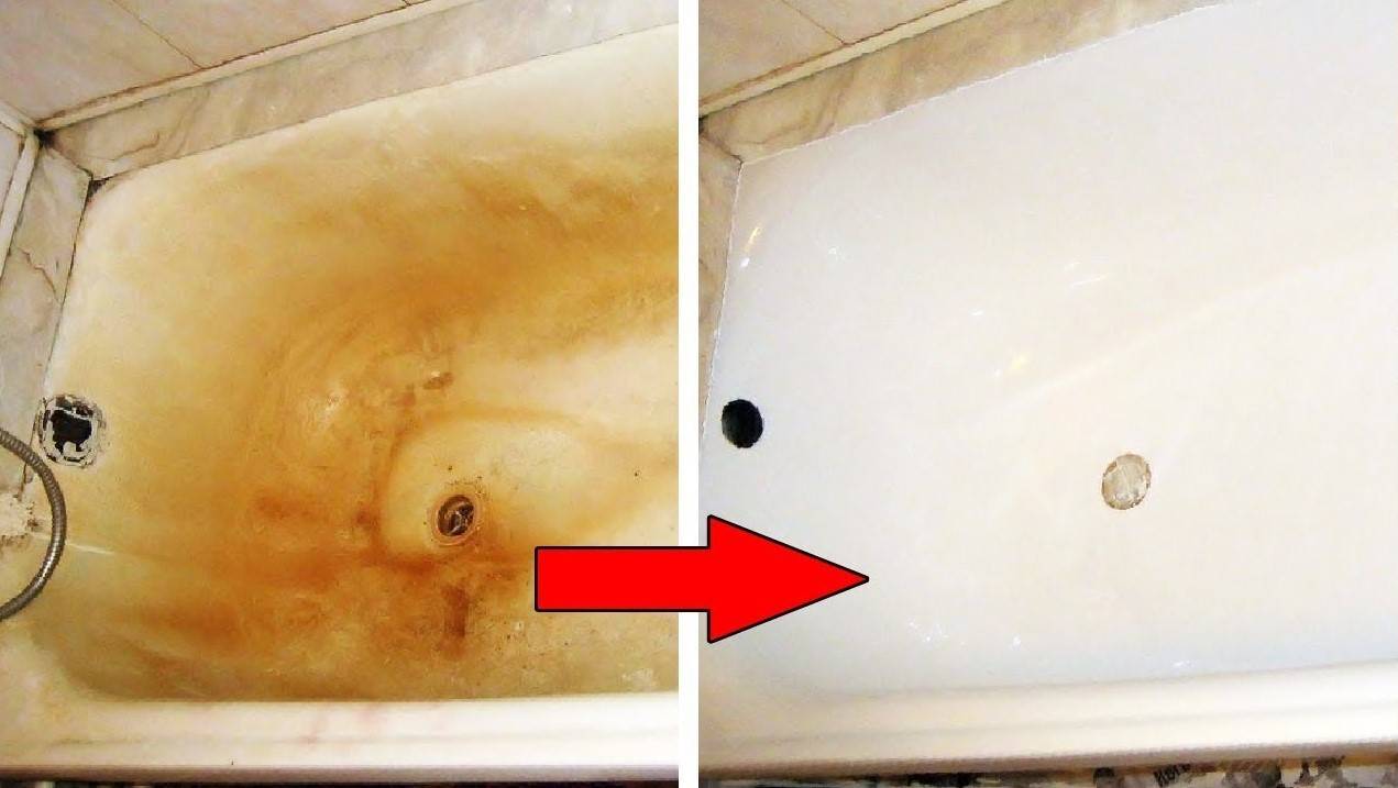 Эффективные способы почистить ванну от желтизны
