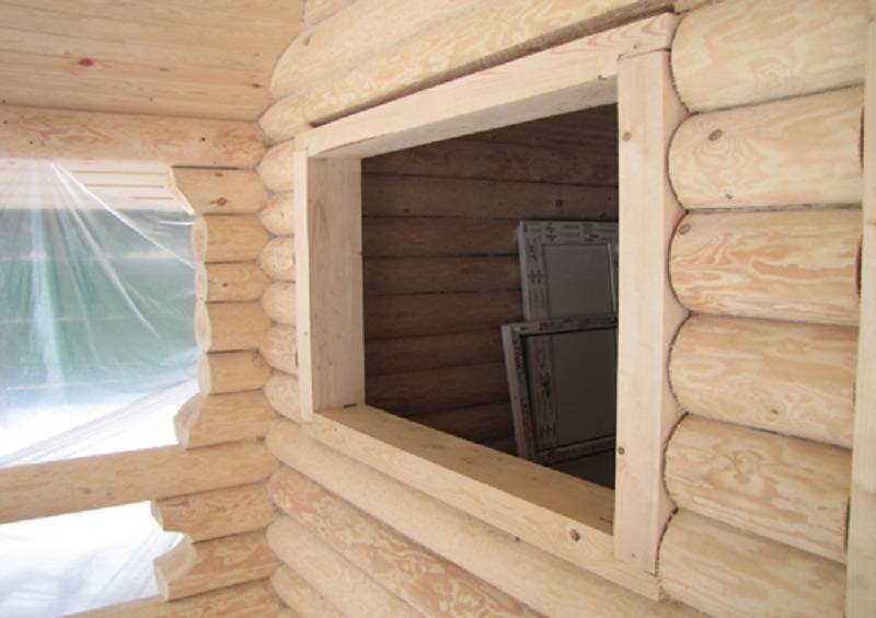Как заделать окно в деревянном доме