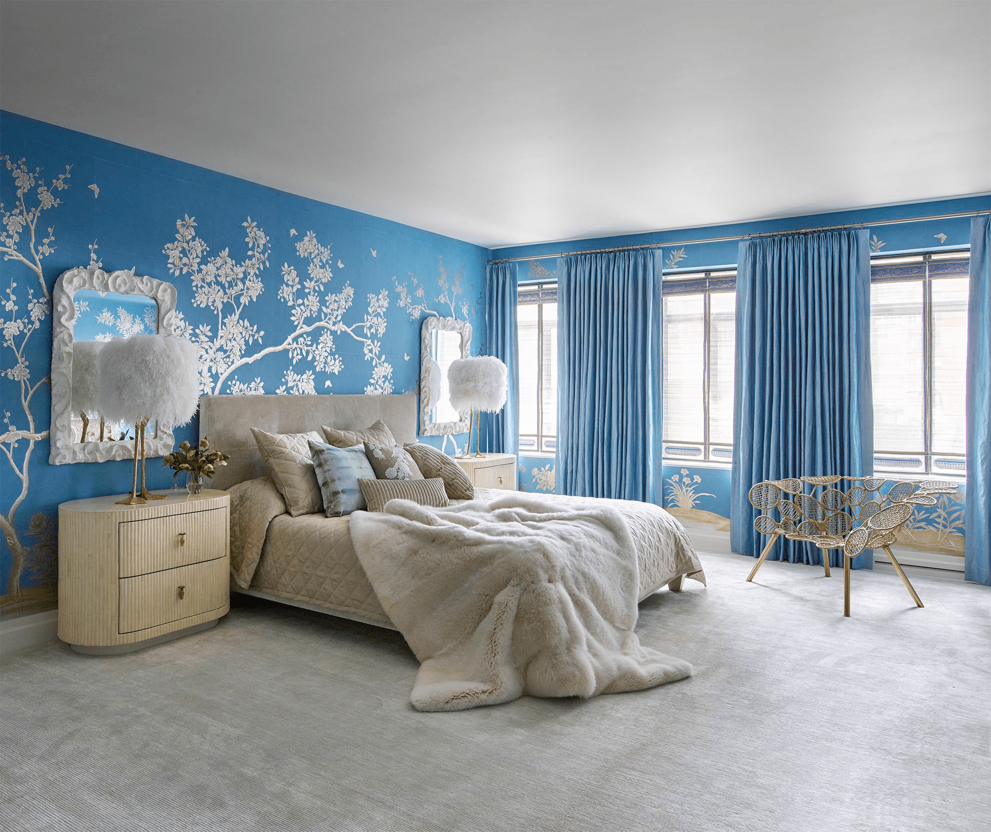 Сине-коричневая гостиная (62 фото): советы по дизайну и идеи для декора