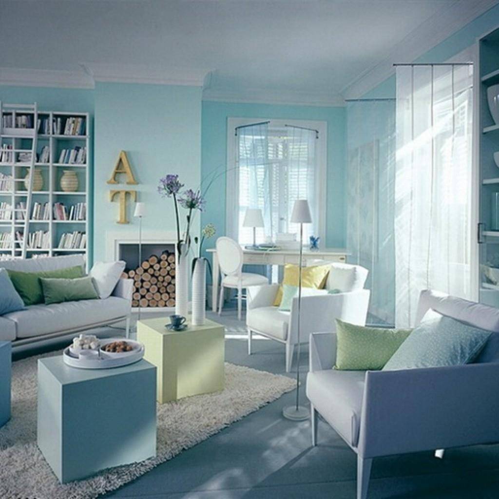 Какая мебель подойдет к голубым обоям. выбор голубых обоев для спальни, гостиной, детской и прихожей