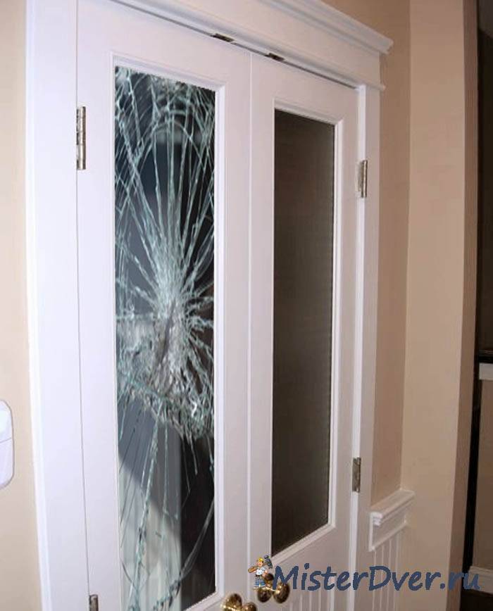 Как вытащить стекло из межкомнатной двери?