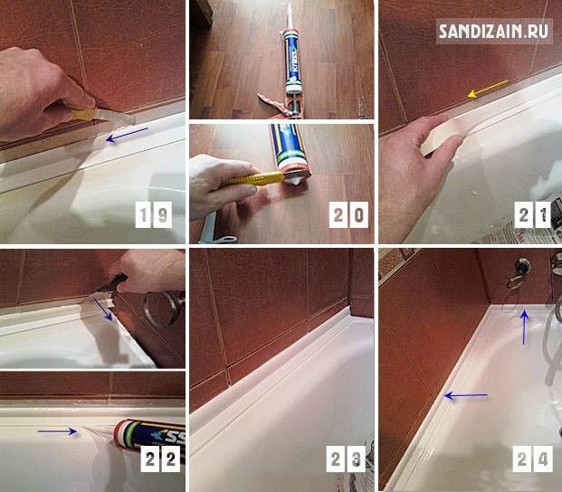 Как правильно установить ванну своими руками
