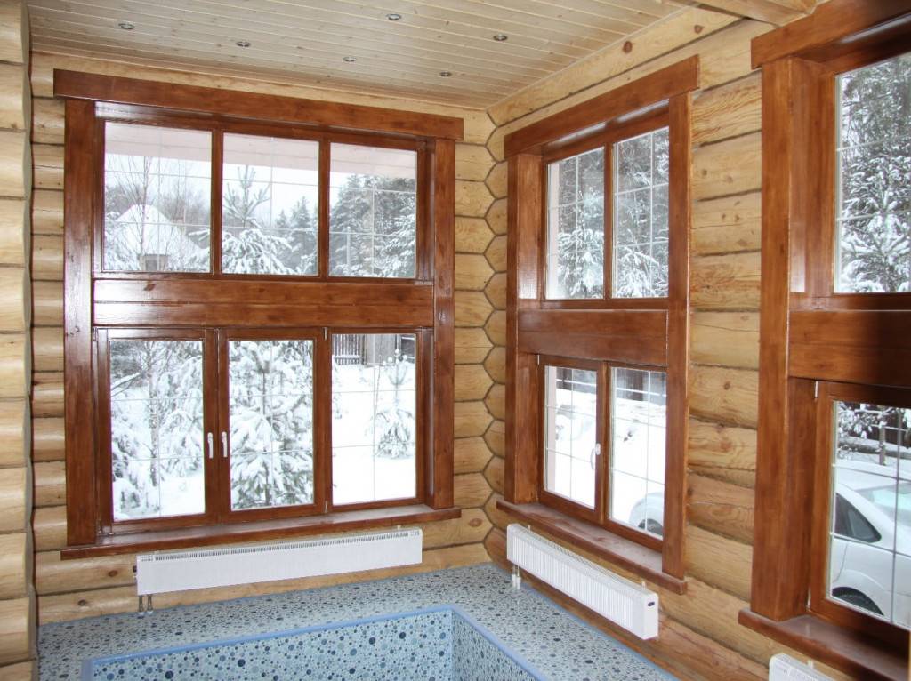 Окна в деревянном доме — особенности установки и подгонки под внешний дизайн (70 фото)