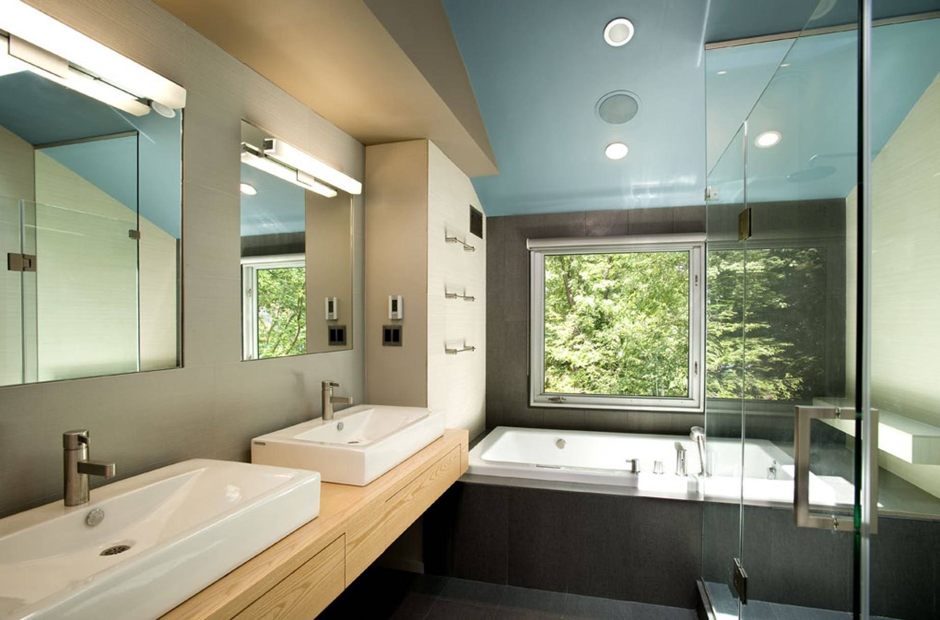 Как сделать потолок в ванной комнате – виды материалов и конструкций, преимущества и недостатки