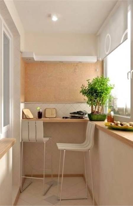 Кухня на балконе - дизайн (20 фото)