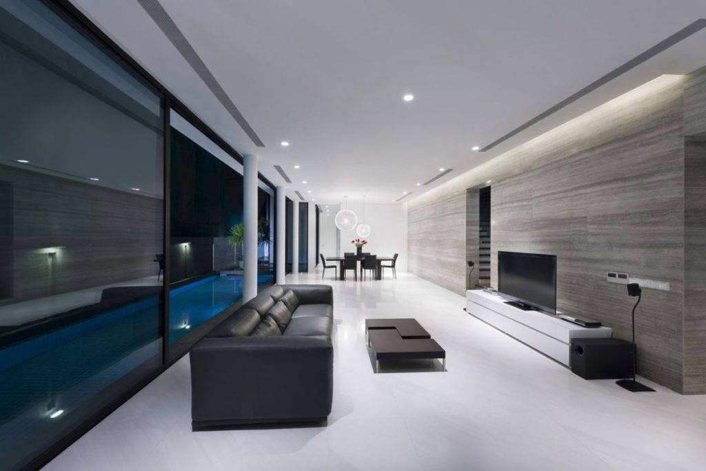 Дизайн в стиле хай-тек - урбанистический интерьер или промышленный стиль комнаты в квартире и доме