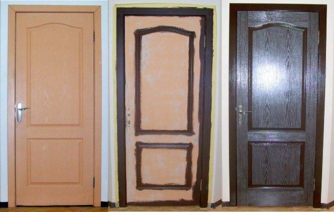 Как покрасить ламинированные двери и межкомнатные другого цвета
