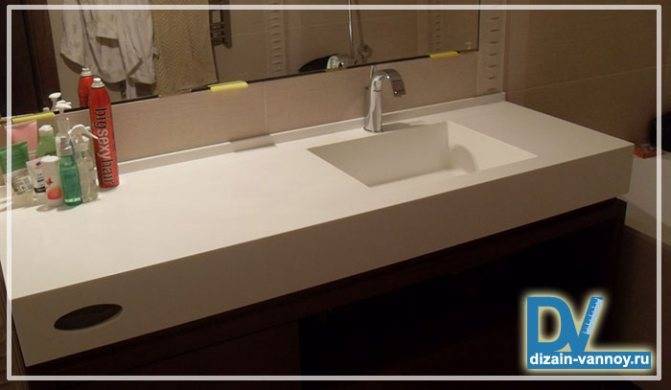 Столешница для ванной (54 фото): как сделать акриловую столешницу  для раковины своими руками