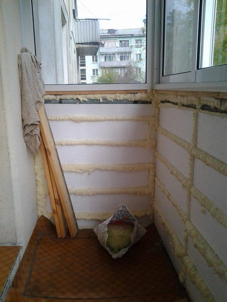 Утепление стен балкона изнутри своими руками — пошаговая инструкция