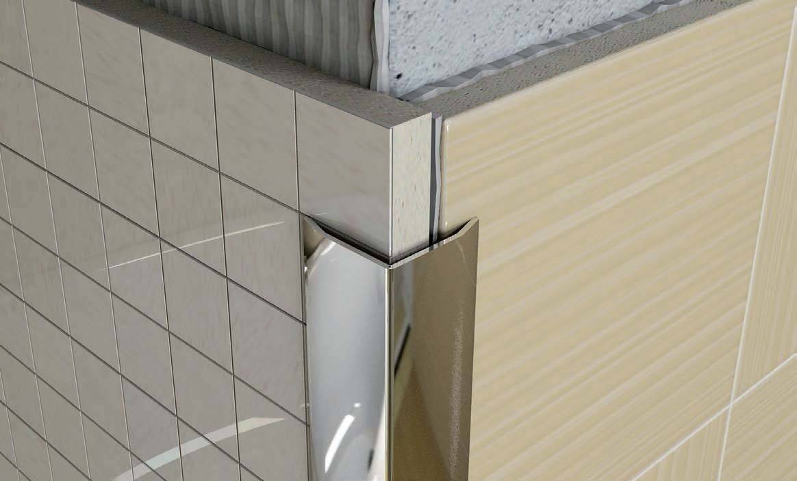 Алюминиевый профиль для плитки в ванную комнату