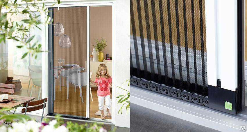 6 видов конструкций москитных сеток для балкона: на окна и дверь