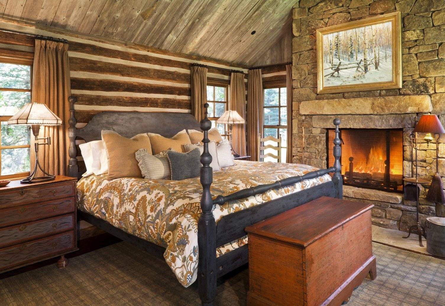 Спальня в деревенском стиле — 100 фото примеров необычного дизайна в спальне