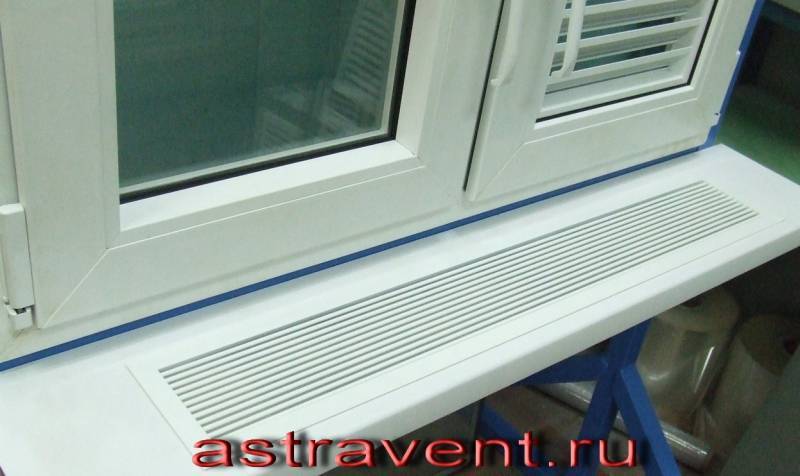Решетки вентиляционные на подоконники окон для батарей отопления: выбор конвекционной вентиляции