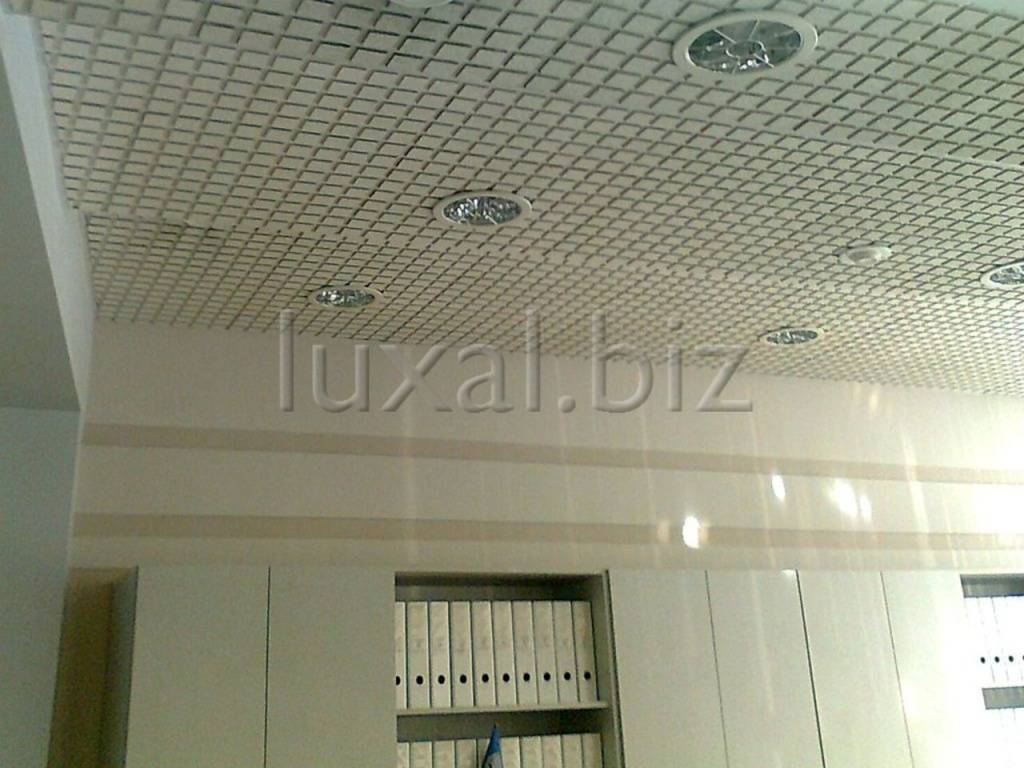 Кассетный потолок (57 фото): подвесной зеркальный, металлический и алюминиевый потолок, варианты cesal и «албес»