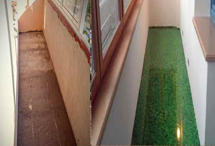 Монтаж наливного пола на балконе - построй