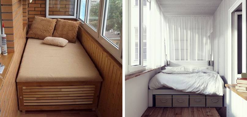 Практичное использование пространства балкона - фото примеров
