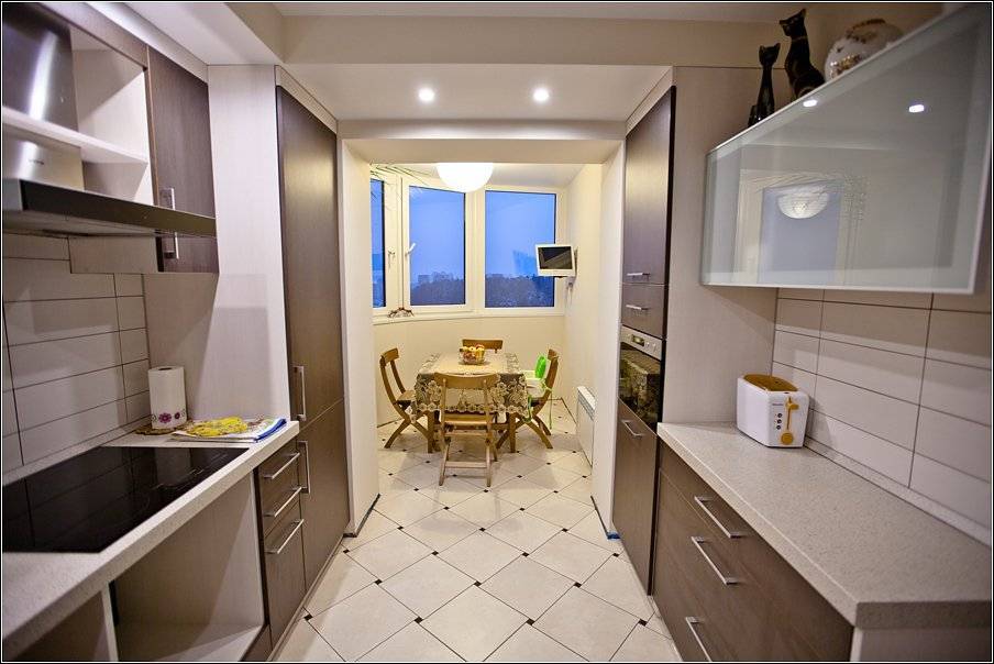 Кухня 7 кв метров: идеи дизайна с холодильником и балконом
 - 21 фото