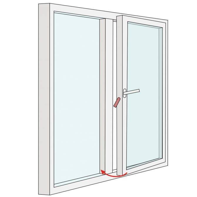 Что делать если окно открылось сразу в двух положениях?