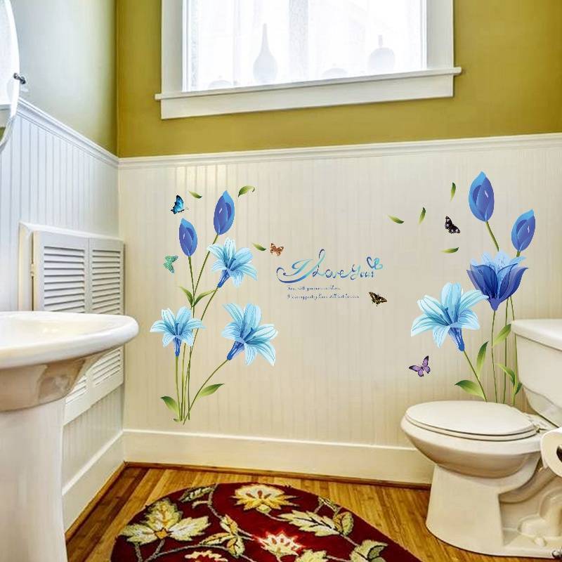 Наклейки для ванной комнаты (50 фото) виниловые - отличная идея для декора