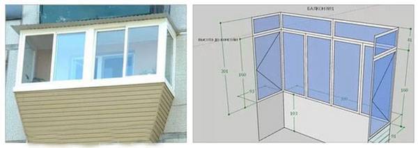 Как рассчитать размеры стандартного балконного блока и площадь