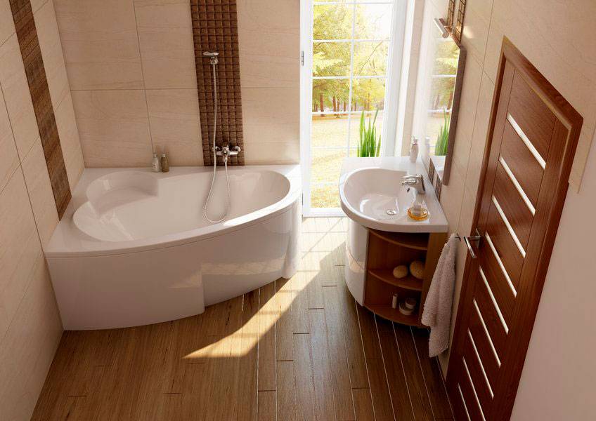 Угловая ванна: лучшие идеи дизайнерских предложений