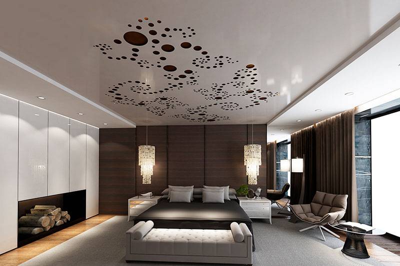 Натяжные потолки в гостиной: топ -100 фото оригинальных решений и современного дизайна потолка в гостиной