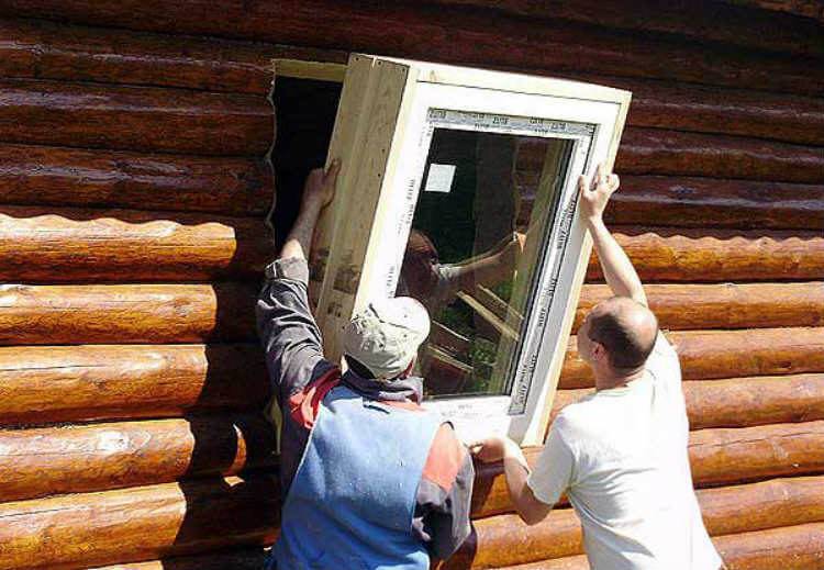 Как установить пластиковые окна в деревянный дом: технология установки