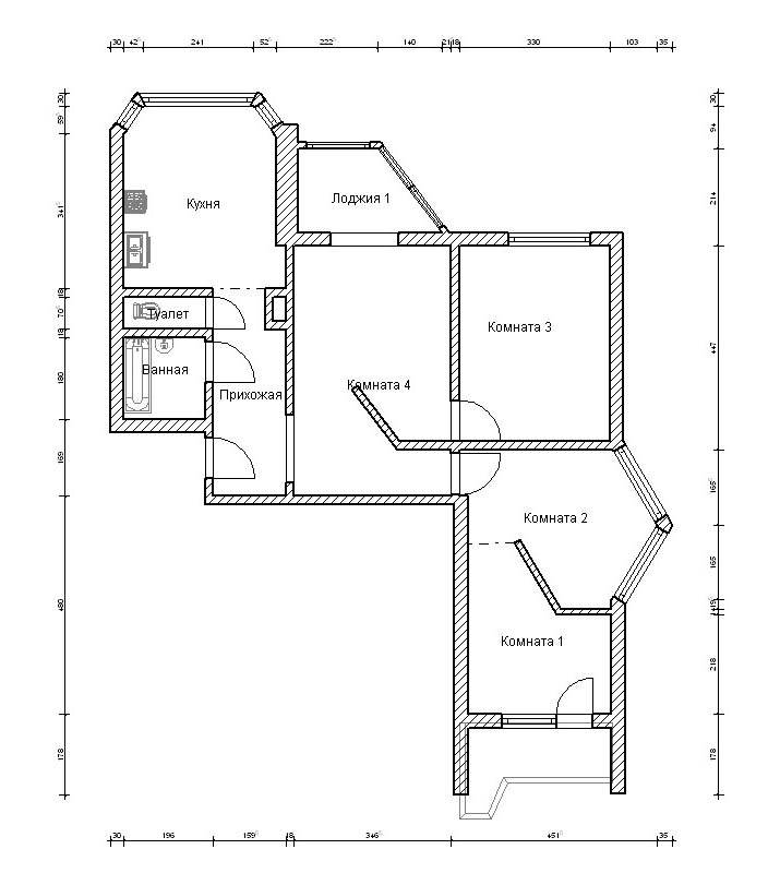 П-44т планировка с размерами 3-х комнатная квартира | обзор квартиры от застройщика дск-1