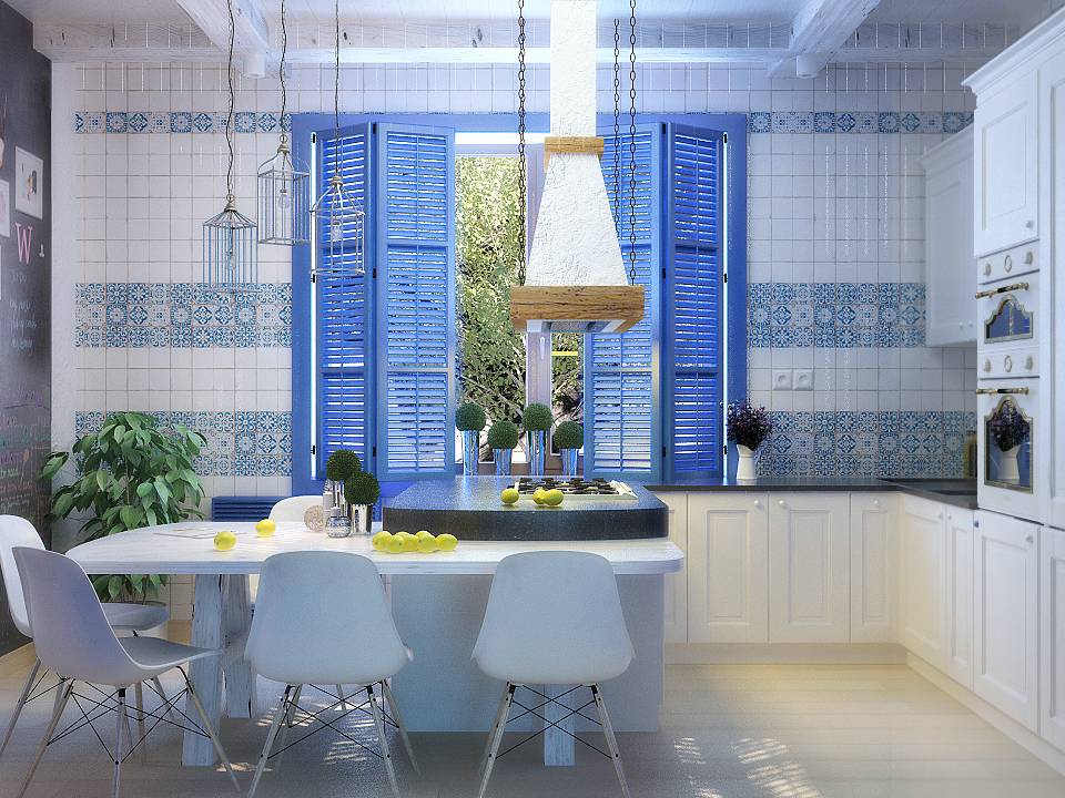 Средиземноморский стиль в интерьере кухни фото — портал о строительстве, ремонте и дизайне