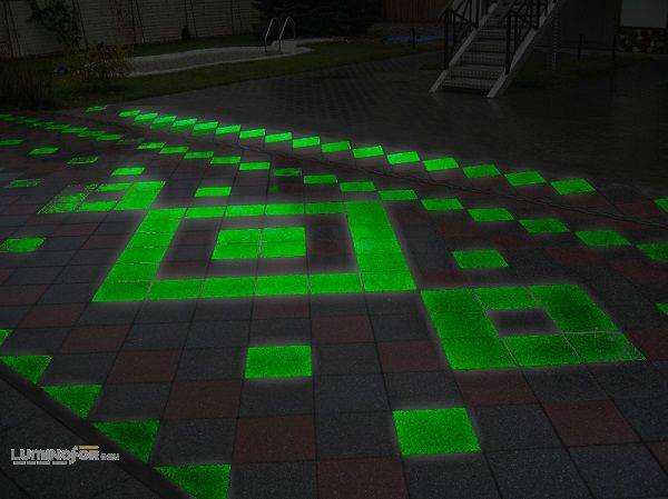 Люминесцентный бетон. технология производства светящейся тротуарной плитки