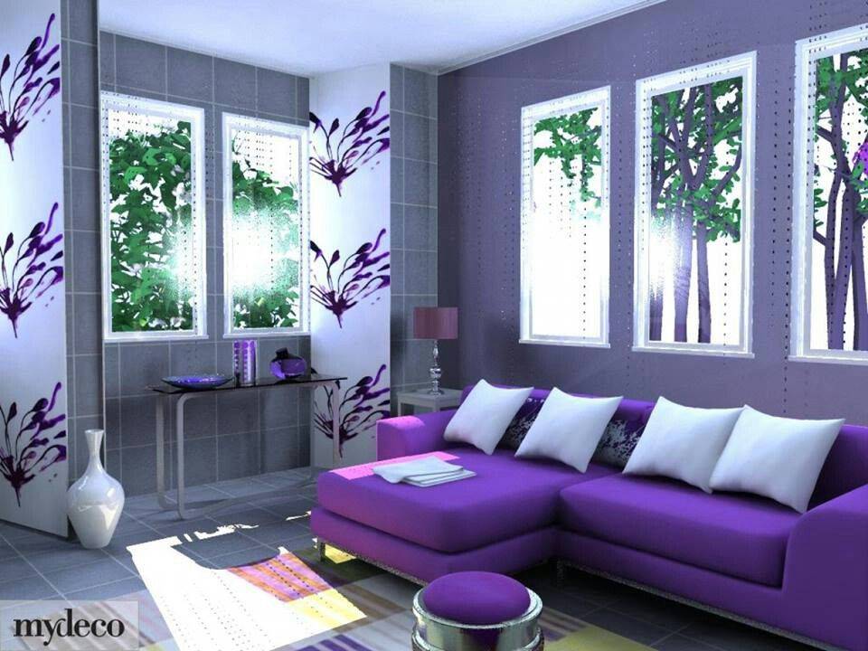 Фиолетовый в интерьере: дизайн, сочетание цветов, фото интерьеров (50 фото)
