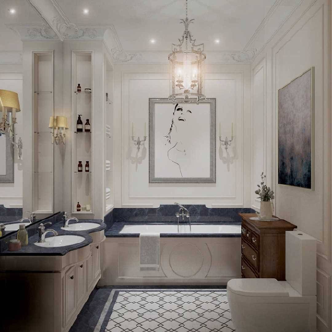 Ванная комната современная классика фото