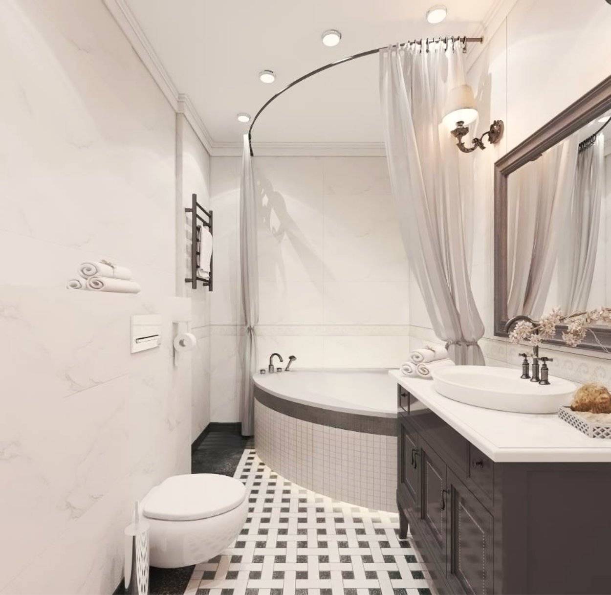 9 идей современного дизайна ванной комнаты в 2021 и 109 фото