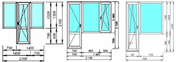 Стандартная ширина балконной двери