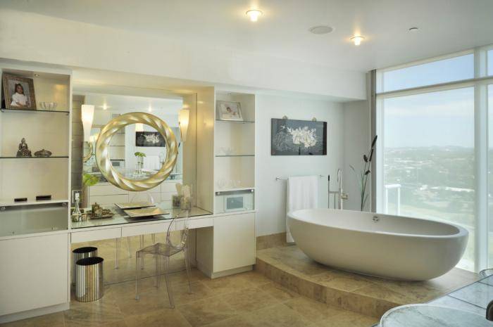 Зеркало в ванную комнату - правила дизайна интерьера (66 фото)