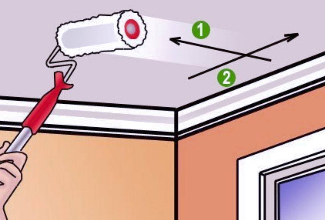 Как правильно покрасить потолок водоэмульсионной краской: с видео дополнением