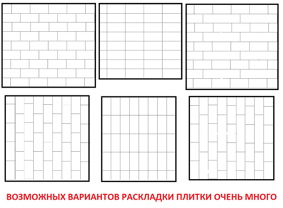 На рисунке показаны плитки