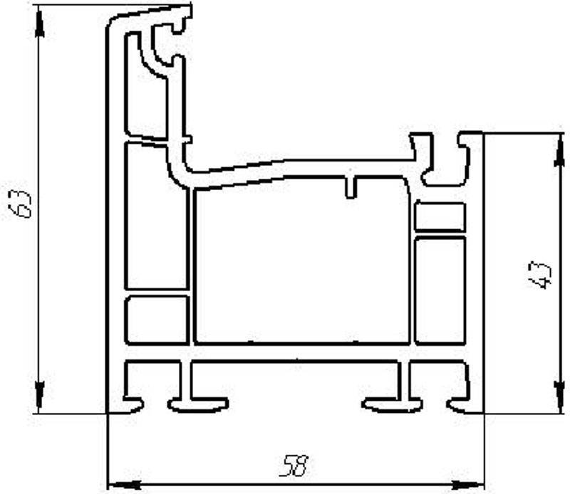 Пластиковые окна размеры профиля чертеж и размеры