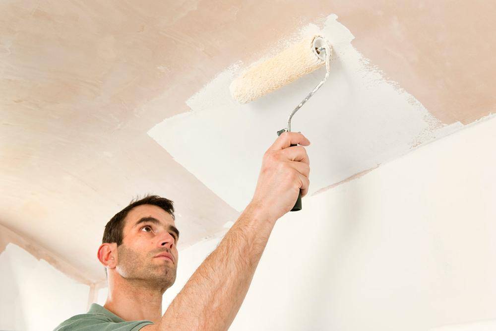 Покраска потолка из гипсокартона: инструкция как правильно подготовить и покрасить, видео и фото