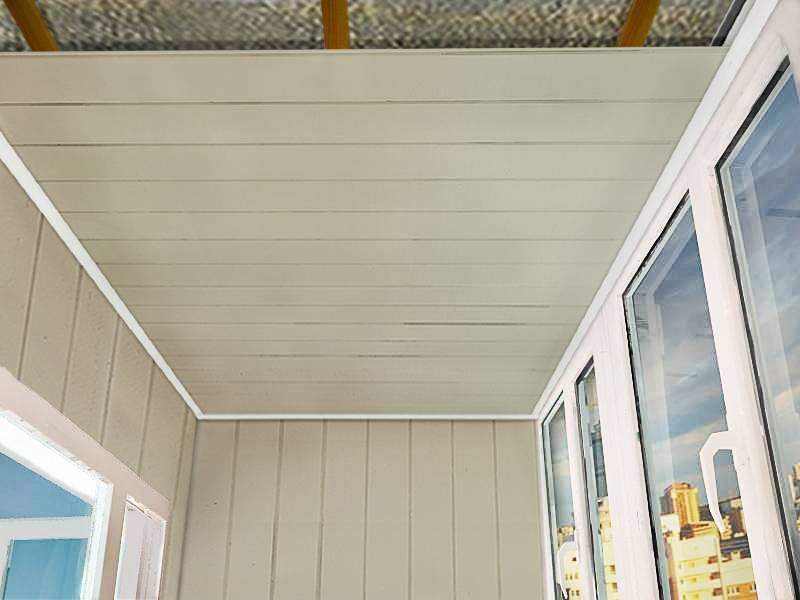 Лучший вариант отделки потолка балкона или лоджии
