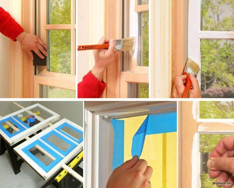 Как и чем лучше красить деревянные окна снаружи и изнутри? советы, пошаговая инструкция