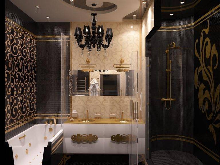 Ванная комната в стиле барокко / vantazer.ru – информационный портал о ремонте, отделке и обустройстве ванных комнат
