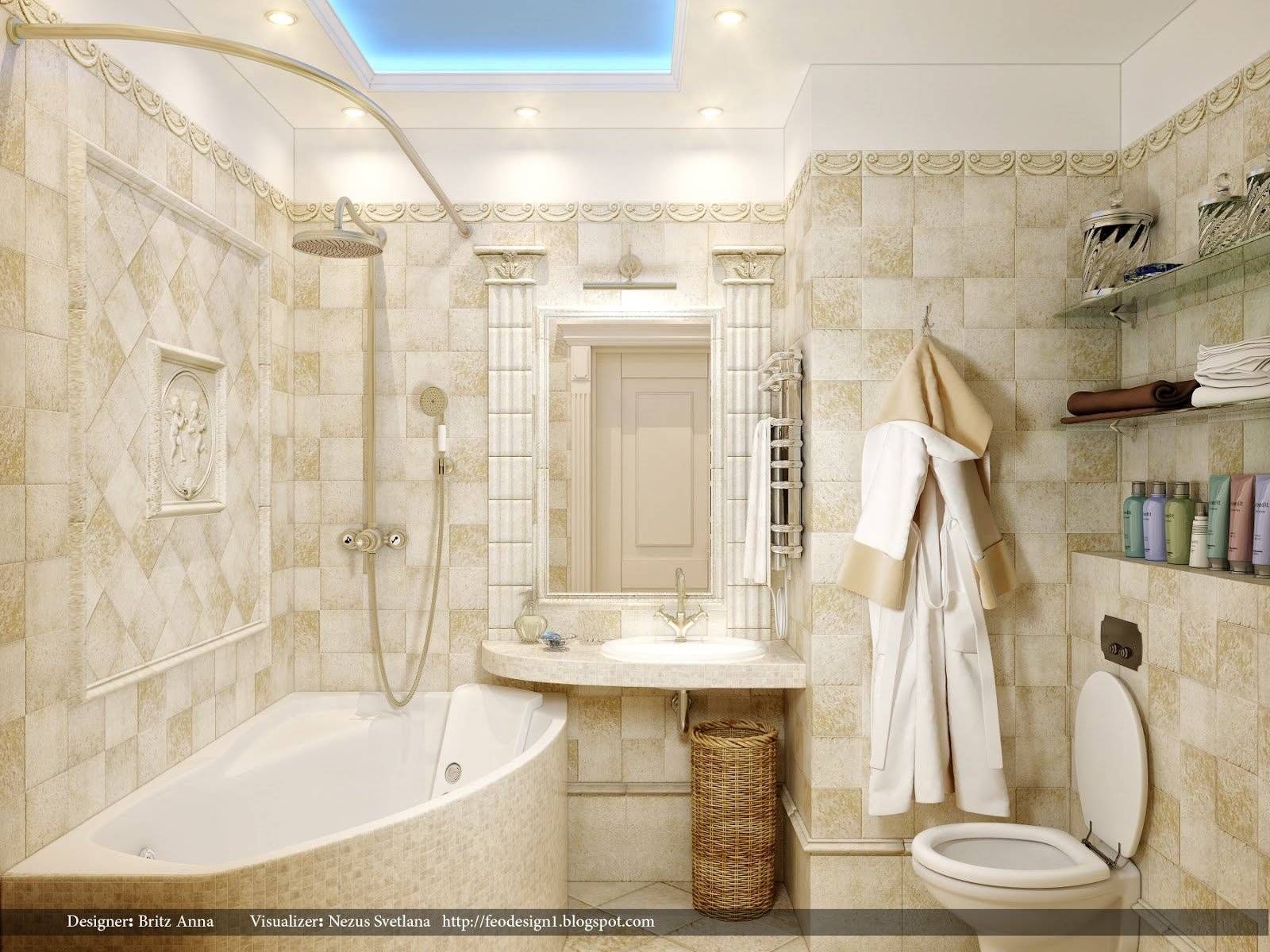 Ванная комната в стиле римских Терм